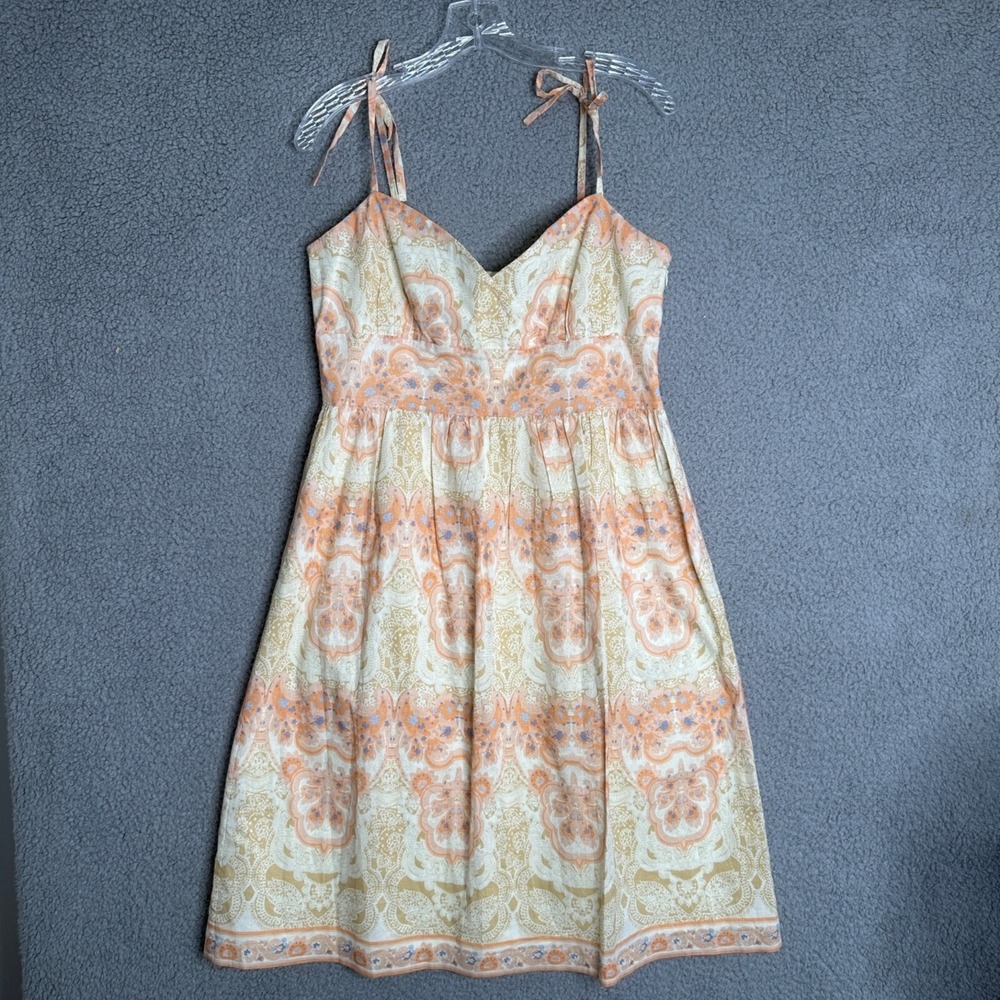 Antonio Melani Babydoll‎ Sundress Womens Size 8 Empire Cotton Coquette Beach